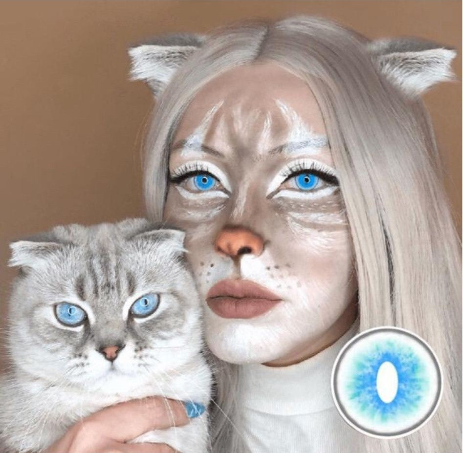 Rogdoll Cat Blue contact lenses